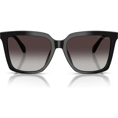Michael Kors Menaggio 55mm Gradient Square Sunglasses In Black