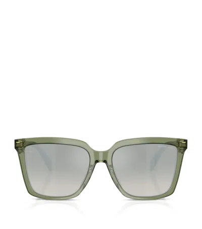 Michael Kors Menaggio Square Sunglasses In Green