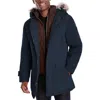 Michael Kors Mens 2-in-1 Polyester Parka Coat In Blue