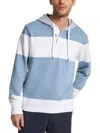 MICHAEL KORS MENS BUTTON FRONT HEATHERED HOODIE