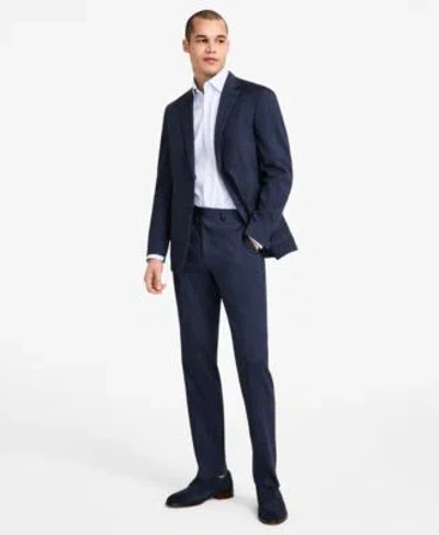 Michael Kors Mens Classic Fit Linen Separate In Blue