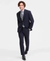 Michael Kors Mens Classic Fit Wool Blend Pinstripe Suit Separates In Blue