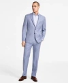 Michael Kors Mens Classic Fit Wool Blend Suit Separate In Light Blue