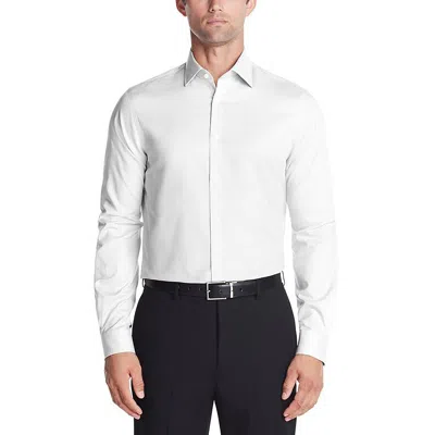 Michael Kors Mens Collar Cotton Button-down Shirt In White
