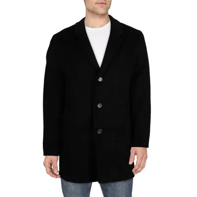 Michael Kors Mens Collared Warm Wool Coat