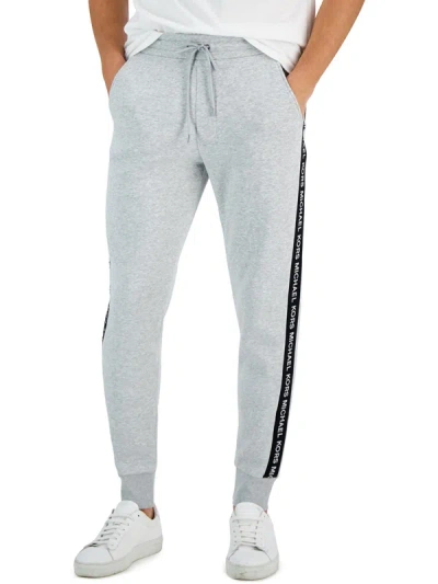 Michael Kors Mens Fleece Logo Jogger Pants In Grey