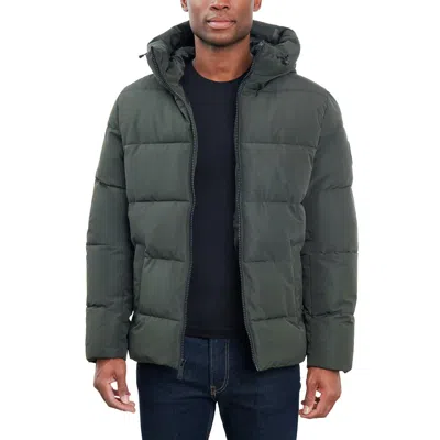 Michael Kors Mens Insulated Polyester Puffer Jacket In Green