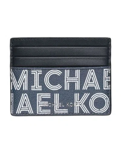 Michael Kors Mens Man Cardholder Midnight Blue Size - Textile Fibers