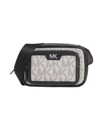 Michael Kors Mens Man Cross-body Bag Light Grey Size - Textile Fibers