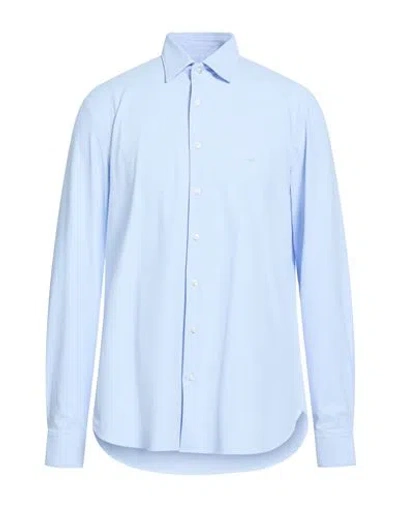 Michael Kors Mens Man Shirt Sky Blue Size 15 ½ Nylon, Elastane