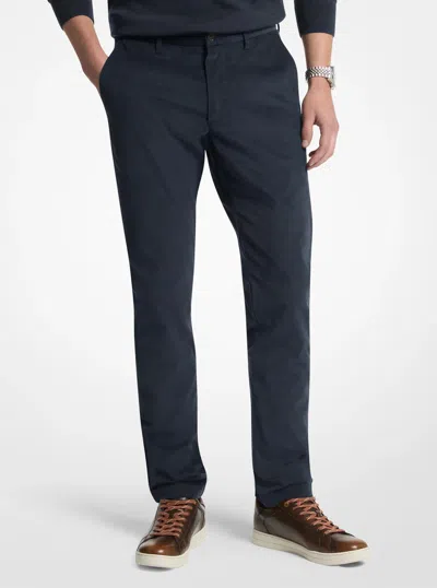 Michael Kors Mens Michael Kors Slim-fit Cotton Blend Corduroy Pants In Blue