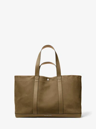 Michael Kors Mens Michael Kors Whitley Medium Nubuck Tote Bag In Green