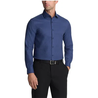 Michael Kors Mens Printed Cotton Button-down Shirt In Blue
