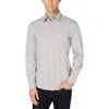 Michael Kors Mens Stretch Cotton Button-down Shirt In Grey