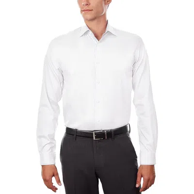 Michael Kors Mens Solid Cotton Button-down Shirt In White