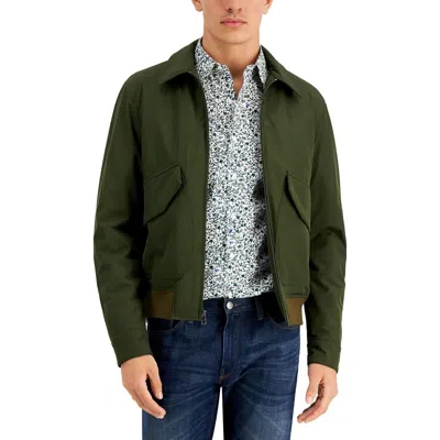 Michael Kors Mens Solid Polyester Bomber Jacket In Multi