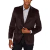 Michael Kors Mens Velvet Double Vent Sportcoat In Purple