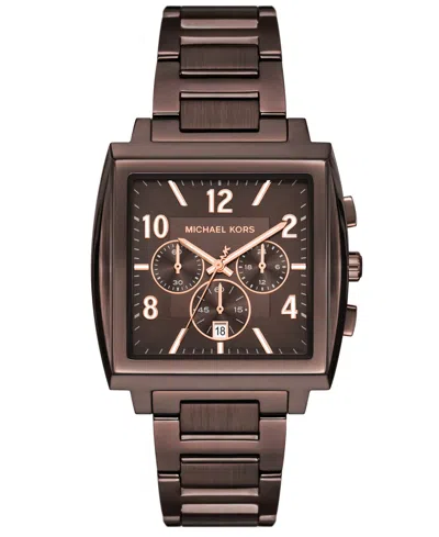 Michael Kors Men'sâ Rhys Chronograph Espresso-tone Stainless Steel Watch, 41mm
