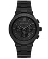 Michael Kors Oversized Billie Frosted Black-tone Watch In Black