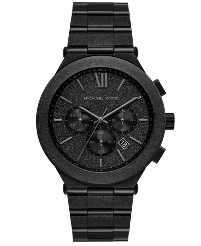 Michael Kors Men's Billie Chronograph Black Ip Stainless Steel Watch, 44mm