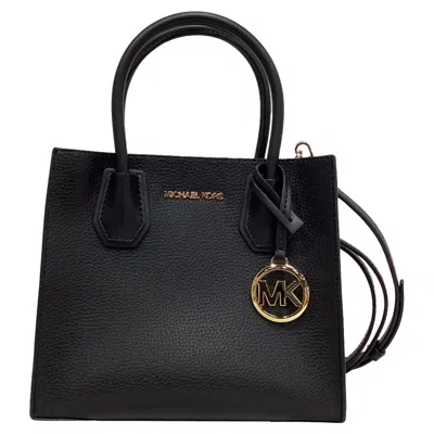 Michael Kors Mercer Bag In Black Leather