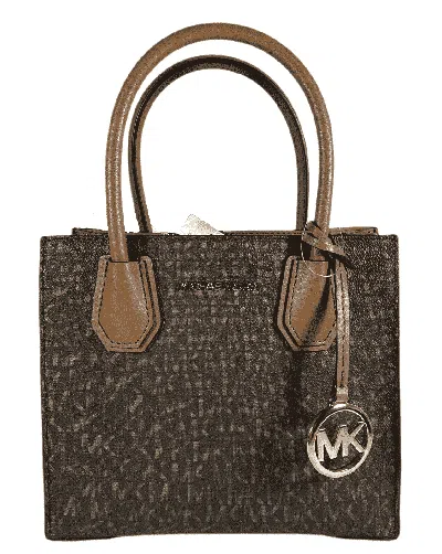 Michael Kors Mercer Medium Brown Leather Messenger Bag