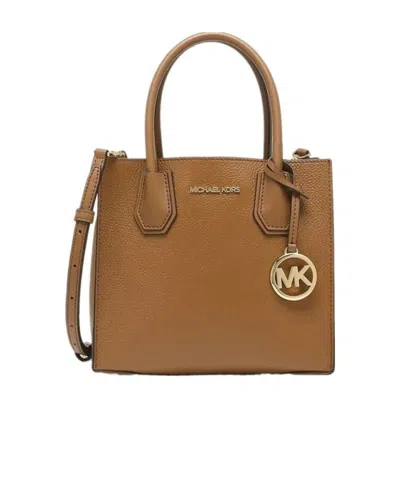 Michael Kors Mercer Medium Shoulder Bag In Brown