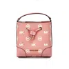 Michael Kors Mercer Small Primrose Embossed Drawstring Bucket Messenger Bag
