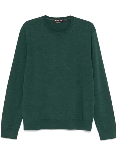 Michael Kors Merino Crew-neck Sweater In Grey