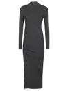 Michael Kors Long Sleeve Dress In Grey