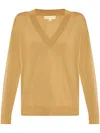 Michael Kors Sweaters In Merino In Brown