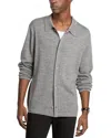 Michael Kors Merino Wool Cardigan In Gray