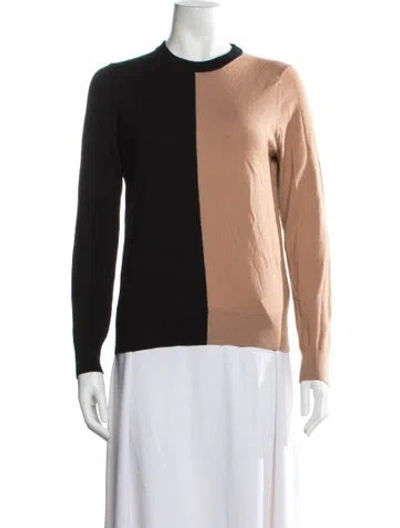 Pre-owned Michael Kors Merino Wool Colorblock Pattern Sweater In Neutral