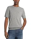 Michael Kors Merino Wool Crewneck Tee In Gray