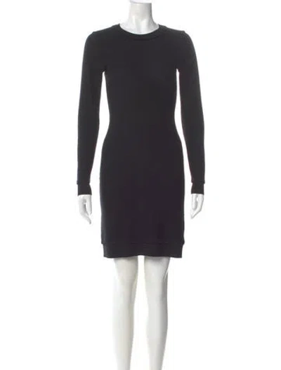 Pre-owned Michael Kors Merino Wool Long Dress In Gray