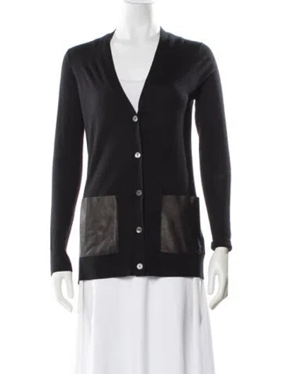 Pre-owned Michael Kors Merino Wool Printed Sweater In Multi