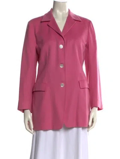 Pre-owned Michael Kors Merino Wool Printed Sweatshirt In Gray