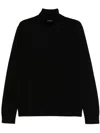 Michael Kors Merino-wool Turtleneck Sweater In Black