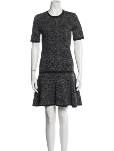 Pre-owned Michael Kors Merino Wool Tweed Pattern Skirt Set In Multi