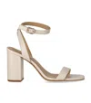 Michael Kors Merriam Cream Heeled Sandal In Neutral