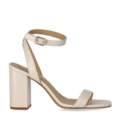 Michael Kors Merriam Cream Heeled Sandal In Neutral