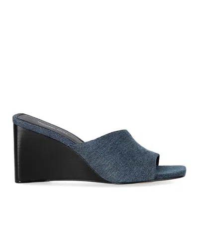 Michael Kors Merriam Denim Mule In Blue