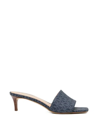 Michael Kors Merriam Kitten Heel Sandal In Blue