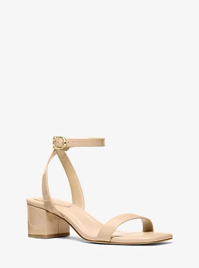 Michael Kors Merriam Patent Leather Sandal In Pink