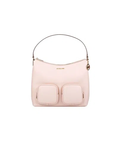 Michael Kors Merritt Large Cargo Shoulder Bag In Pink