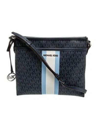 Pre-owned Michael Kors Messenger Bag In Blue