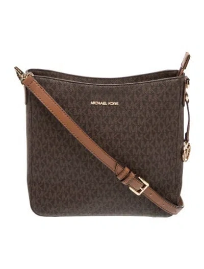 Pre-owned Michael Kors Messenger Bag Medium In Brown