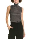 Michael Kors Collection Met Turtleneck Tank In Gray