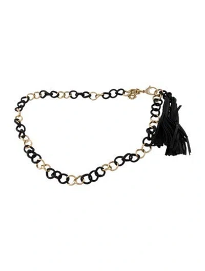 Pre-owned Michael Kors Metal Chain-link Accents Chain-link Belt In Multi