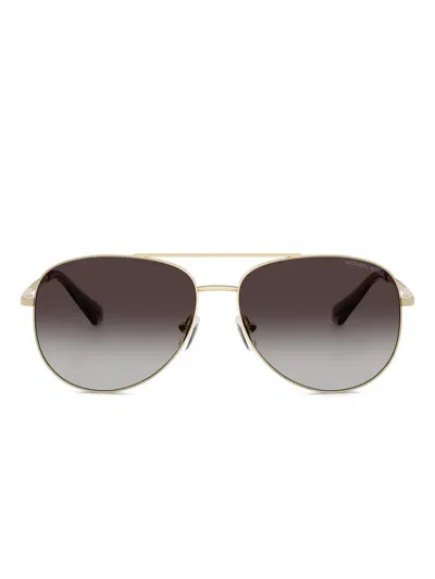 Michael Kors Metal-frame Sunglasses In Brown